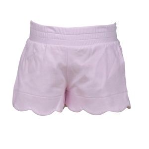 The Proper Peony - Pink Pima Scallop Shorts (4T)
